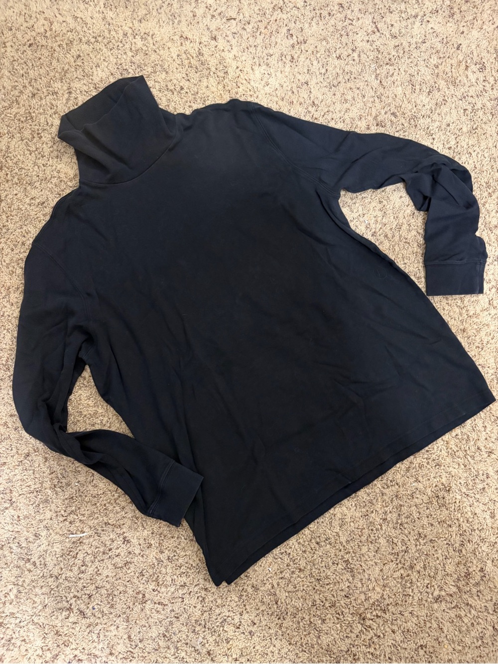 Lands End Women's Black Turtleneck
